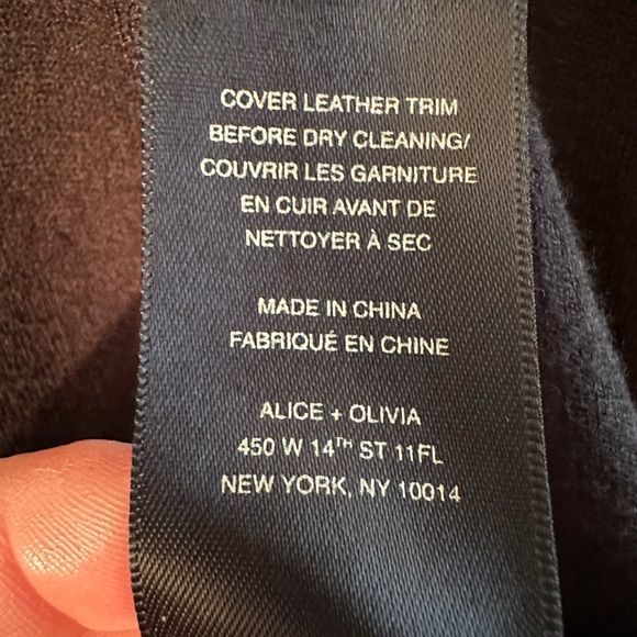 Alice + Olivia Stacey Bendet AIR SM Leather VTG Y2K BlK Short Sleeve Turtleneck - Picture 7 of 13